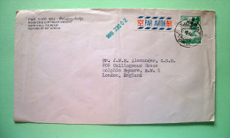 Taiwan 1966 Cover To England - Bird Flying Geese - Cartas & Documentos