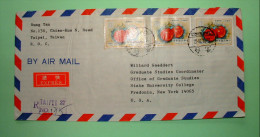Taiwan 1978 Registered Cover To USA - Fruits Tomato - Briefe U. Dokumente