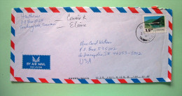 Taiwan 1990 Cover To USA - Changhong Bridge - Brieven En Documenten