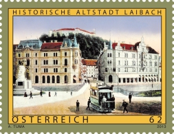 Austria - Alte Kaiserstadt Laibach, Capitol Of Slovenia - Ongebruikt