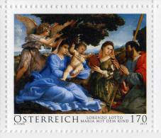 Österreich - Painter Lorenzo Lotto - Maria Mit Kind - Ungebraucht