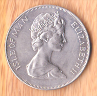 ISLE OF MAN / 1 CROWN / SILVER JUBILEE / 1952/1977 - Île De  Man