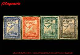 PIEZAS. ZANZIBAR IS. MINT. 1944 200 AÑOS DE LA DINASTÍA AL BUSAID - Zanzibar (...-1963)