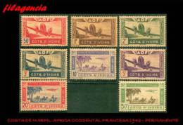 PIEZAS. AFRICA OCCIDENTAL FRANCESA. COSTA DE MARFIL. MINT. 1942 EMISIÓN PERMANENTE - Unused Stamps