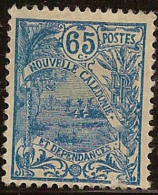 NEW CALEDONIA 1905 65c Blue SG 120 MNG YZ442 - Nuovi