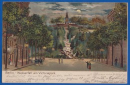 Deutschland; Berlin; Kreuzberg; Wasserfall Am Victoriapark; Litho 1901 - Kreuzberg