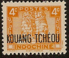 KWANGCHOW 1937 4c Yellow SG 128 HM YZ457 - Unused Stamps