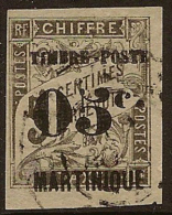 MARTINIQUE 1891 05c On 5c Black SG 21 U YZ511 - Oblitérés