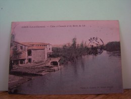 LIBOS (LOT ET GARONNE) LES METIERS. USINES A CIMENTS ET LES BORDS DU LOT. - Libos