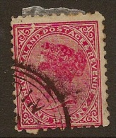 NZ 1882 1d SSF Chisel Flaw SG 218n U QT731 - Variétés Et Curiosités