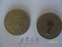 FLORIN ( Two Shillings ) Elisabetta II  1959 - Sonstige & Ohne Zuordnung