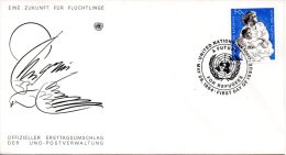 ONU NEW-YORK. N°415 Sur Enveloppe 1er Jour (FDC) De 1984. Réfugiés. - Réfugiés