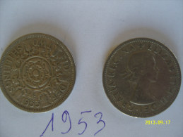 FLORIN ( Two Shillings ) Elisabetta II  1953 - Sonstige & Ohne Zuordnung