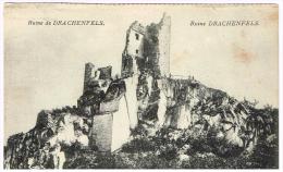 I609 Ruine Drachenfels - Chateau Castle Castello Schloss Castillo / Non Viaggiata - Drachenfels