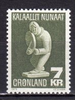 (SA0518) GREENLAND, 1979 (Soapstone Sculpture "Eskimo With Drum"). Mi # 117. MNH** Stamp - Ongebruikt