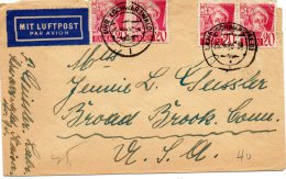 Germany Old Cover Mailed To USA - Andere & Zonder Classificatie