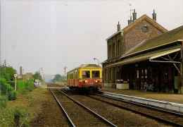 Boussu-AUTORAIL SNCB LIGNE 97 SAINT GHISLAIN-QUIEVRAIN- Train-chemin De Fer-rail - Boussu