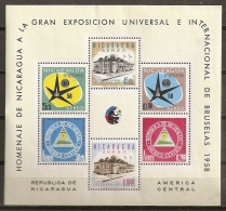 BRUSELAS'58 - NICARAGUA 1958 - Yvert #H86 - MNH ** - 1958 – Brüssel (Belgien)