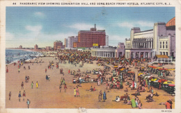 MW/   Atlantic City New Jersey Convention Hall, Beach Hotels 1930s - Atlantic City