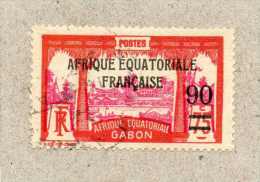 GABON: Vue De Libreville  - Type De 1910-18 (AFRIQUE EQUATORIALE FRANCAISE) Avec Nouvelle Valeur - - Oblitérés