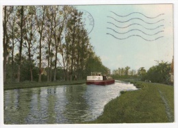 Léré (Cher), Le Canal Latéral à La Loire, Péniche, Les Editions Nivernaises N° 18, Traces De Plis - Lere