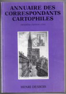 Annuaire Des Correspondants Cartophiles 1995, Henri Desbois, Répertoire Des Collectionneurs - Books & Catalogues