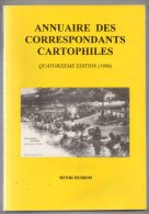 Annuaire Des Correspondants Cartophiles 1996, Henri Desbois, Répertoire Des Collectionneurs - Boeken & Catalogi