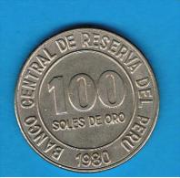 PERU -  100 Soles De Oro 1980 - Pérou
