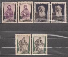 Russia USSR 1935 Mi# 536-538 Tolstoy L 14 VARIETY MNH OG * * - Unused Stamps