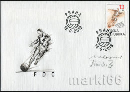 Czech Republic - 2013 - Centenary Since Birth Of Soccer Player Josef Bican - Artist And Engraver Signed FDC - FDC