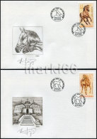 Czech Republic - 2013 - Czech Horses - FDC (first Day Cover) Set Signed By The Engraver Vaclav Fajt - FDC