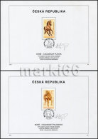 Czech Republic - 2013 - Czech Horses - FDS (first Day Sheet) Set Signed By The Engraver Vaclav Fajt - Covers & Documents