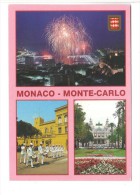 MONACO   MONTE-CARLO.Carabiniers Au Palais. Casino. Feu D'artifice Au Port . - Panoramic Views
