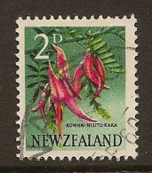 NZ 1960 2d ZFA Flaw SG 783c U QT733 - Abarten Und Kuriositäten