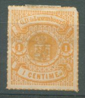 LUXEMBOURG Yvert # 16 B M No Gum VF - 1859-1880 Wappen & Heraldik