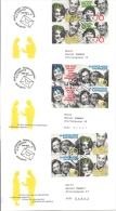 1997 Die Post Alle Varianten Auf FDC 10 Stk. Inkl. Einzelwerte Und Viererblocks!! KW100 - Zusammendrucke