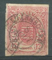 LUXEMBOURG Yvert # 7 VF - 1859-1880 Coat Of Arms