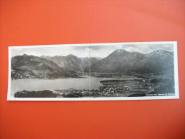 (3/4/37) AK "Panorama Vom Tegernsee Mit Alpenkette" Aufklappbare Doppelkarte - Tegernsee