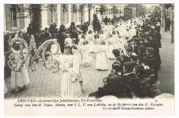 "Lebbeke - Luisterrijke Jubelfeesten - De Processie - Groep Van Den H Naam Maria, Van OLV Van Lebbeke" - Lebbeke