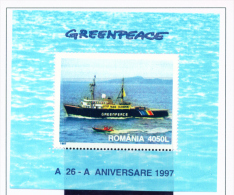 ROMANIA - 1997  Greenpeace Miniature Sheet  Unmounted Mint - Neufs