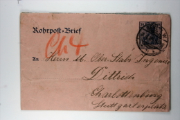 Germany: Rohrpost-Brief, 1903 - Sobres