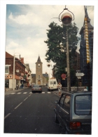 Jeumont (59): Photo Projet CP GF Perspective De La Rue De L'église Prise Du Magasin Peugeot En 1990 (animé) RARE. - Jeumont