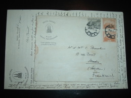 LETTRE POUR FRANCE TP 20G + 10G X2 OBL. 7 VIII 30 + HOTEL REGINA WIEN - Lettres & Documents