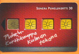 Finland - Sonera D210, Phone Card Shop, 30.000ex, 11/99, Used As Scan - Finland