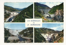 Cp, Aquitaine, Les Gorges Dela Dordogne, Les Barrages, Multi-Vues - Aquitaine