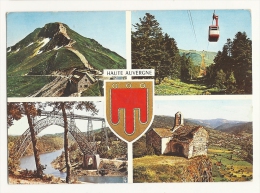 Cp, 15, La Haute-Auvergne, Multi-Vues, Voyagée - Sonstige & Ohne Zuordnung