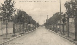 Villeneuve La Guyard  89  L'Avenue De La Gare  Cpa - Villeneuve-la-Guyard