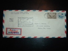 LETTRE ENTIER 5C + TP 5C OBL.MEC.NOV 26 1929 EDMONTON FIRST REGULAR OFFICIAL FLIGHT FORT MC MURRAY TO FORT SMITH+ ARCTIC - Cartas & Documentos