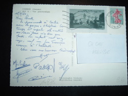 CP TP SEMEUSE 0,20F + VIGNETTE STE COLETTE PROTEGEANT CORBIE OBL.MEC. 19-9-1960 CORBIE (80 SOMME) - Lettres & Documents