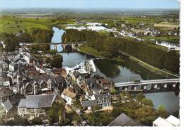 CPSM LA SUZE SUR SARTHE (Sarthe) - Vue Générale Aérienne - La Suze Sur Sarthe